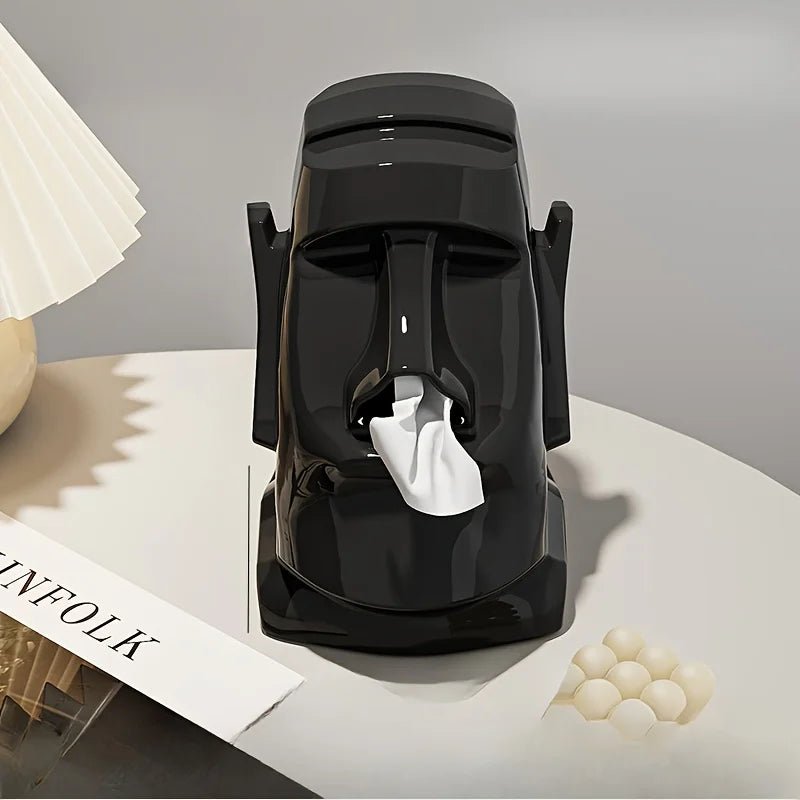 Creative Stone Figure Tissue Box – Modern Decorative Tissue Holder for Home & Office - Kyrafy