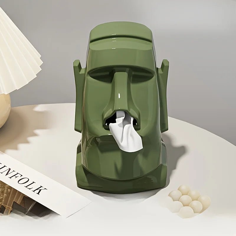 Creative Stone Figure Tissue Box – Modern Decorative Tissue Holder for Home & Office - Kyrafy