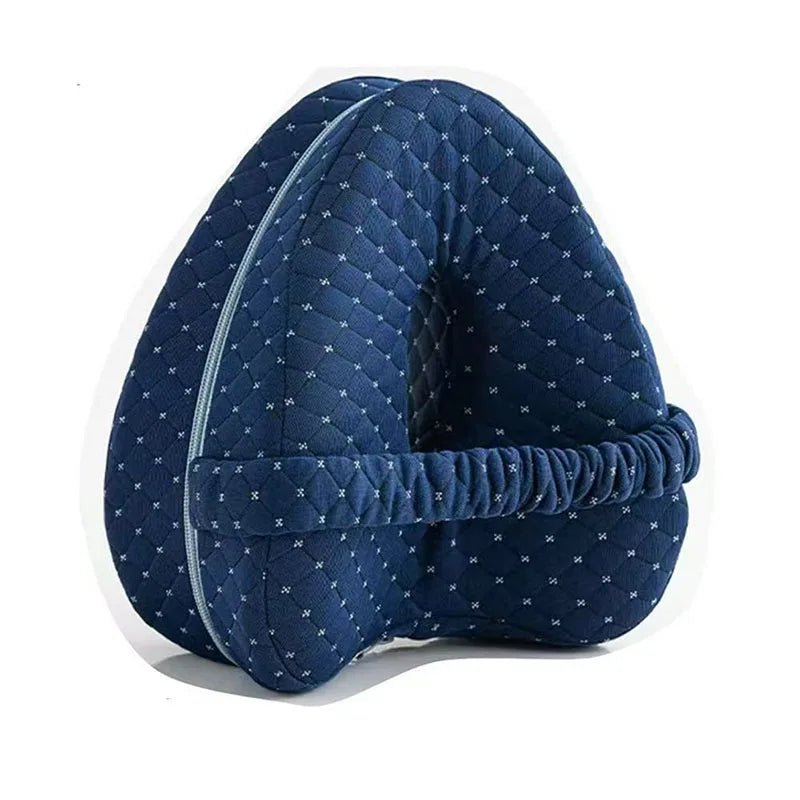 Ergonomic Heart - Shaped Memory Foam Knee Pillow for Side Sleepers – Bamboo Cover & Elastic Strap - Kyrafy