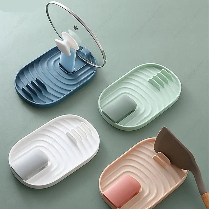 Foldable Pot Lid and Utensil Holder – Eco - Friendly Spoon Rest & Kitchen Organizer - Kyrafy