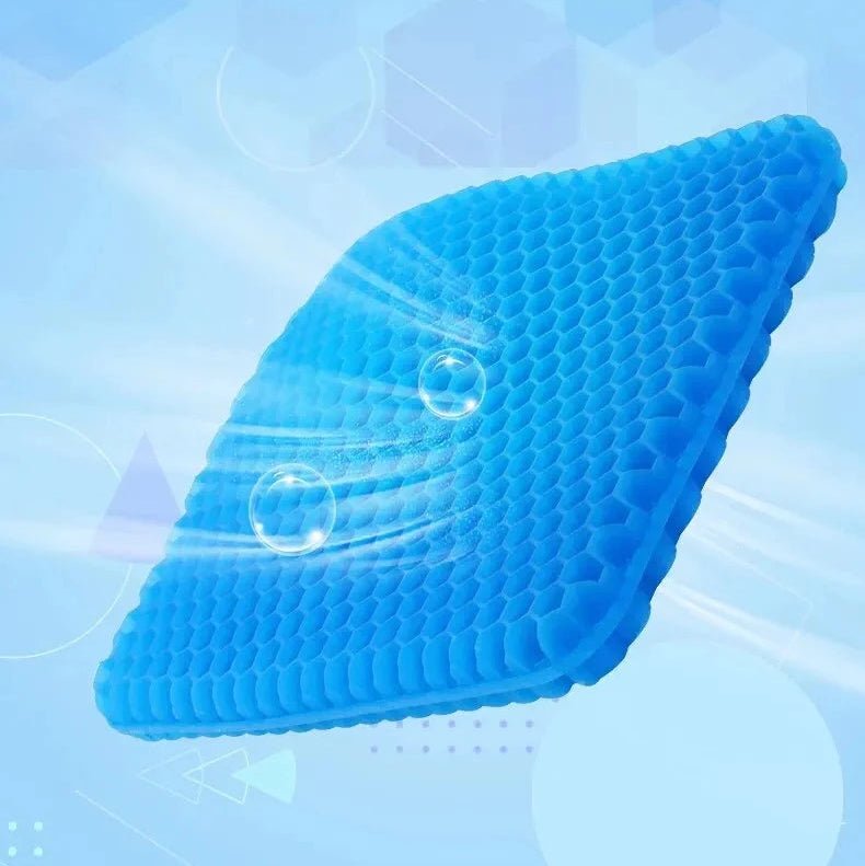 Gel Seat Cushion for Tailbone Pain Relief – Breathable Honeycomb Design & Posture Support - Kyrafy