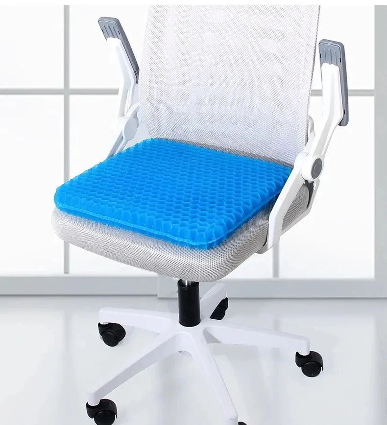 Gel Seat Cushion for Tailbone Pain Relief – Breathable Honeycomb Design & Posture Support - Kyrafy