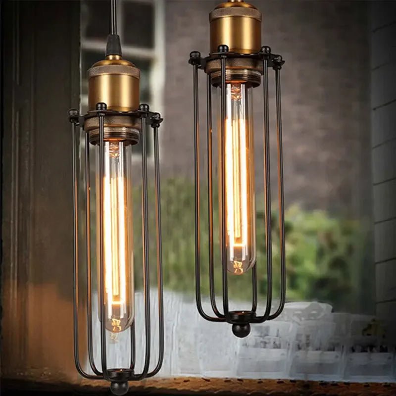Industrial Iron Chandelier – Vintage Retro Small Ceiling Light for Bars, Cafes & Homes - Kyrafy