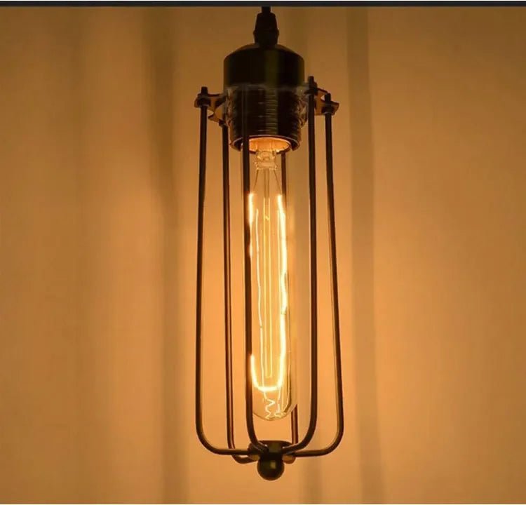 Industrial Iron Chandelier – Vintage Retro Small Ceiling Light for Bars, Cafes & Homes - Kyrafy