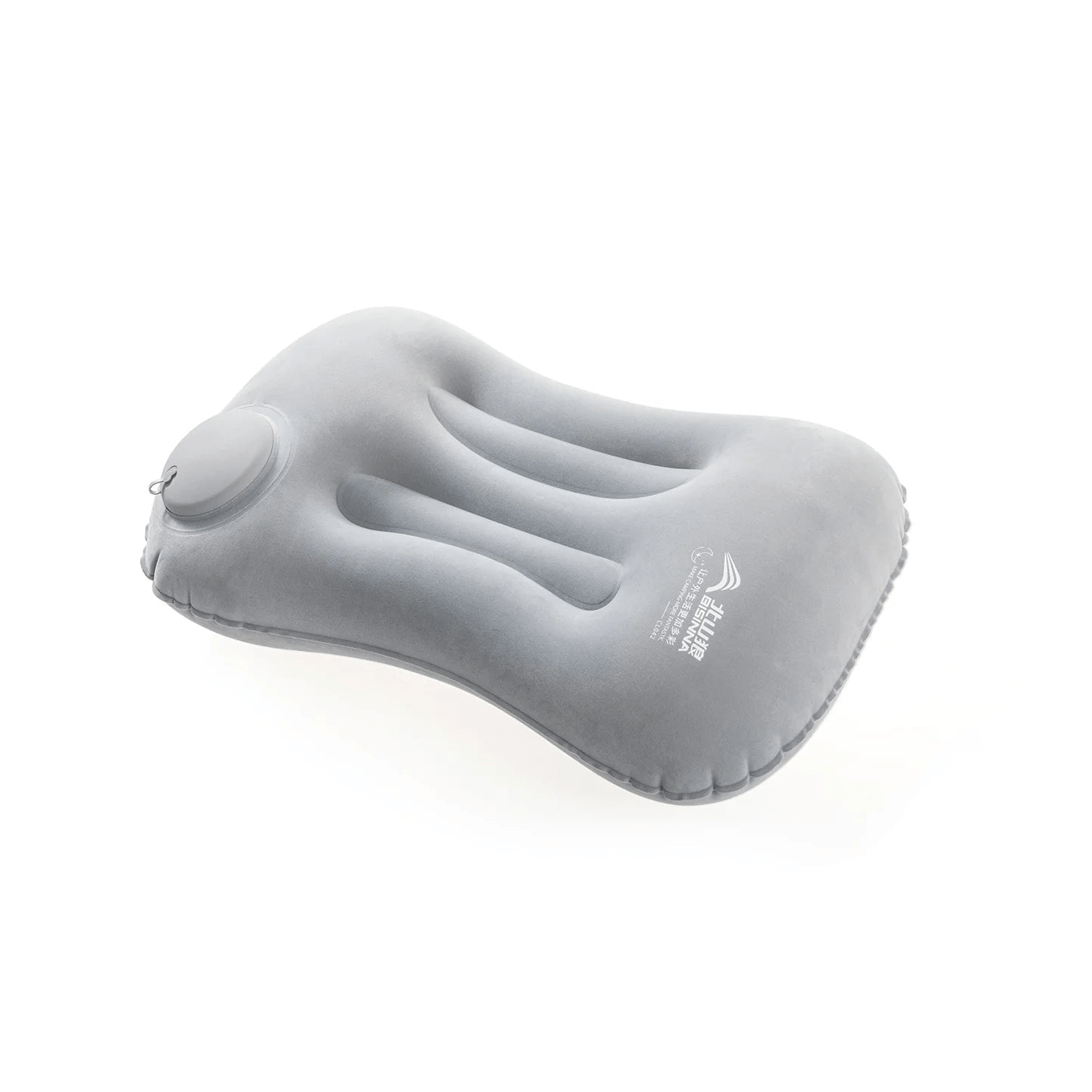 Inflatable Travel Pillow with Built - In Air Pump – Soft Flocking Neck Support Cushion for Airplane, Car & Camping - Kyrafy