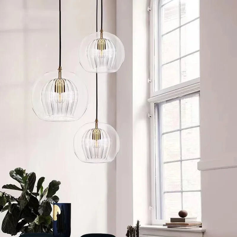 Modern Glass Pendant Light | LED Hanging Lamp for Home Décor - Kyrafy