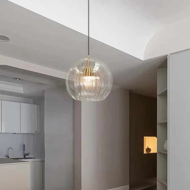 Modern Glass Pendant Light | LED Hanging Lamp for Home Décor - Kyrafy