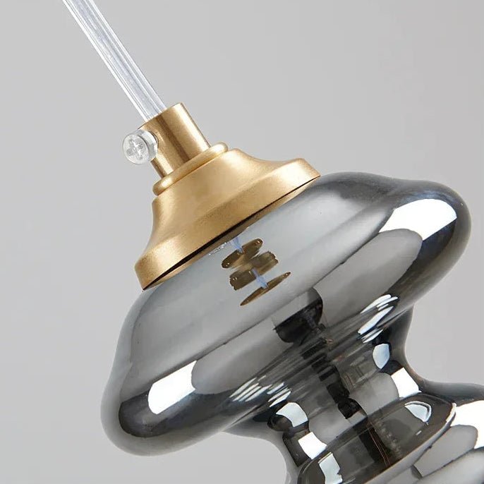 Modern Gold Copper Pendant Light – Elegant LED Ceiling Fixture for Bedroom & Living Room - Kyrafy