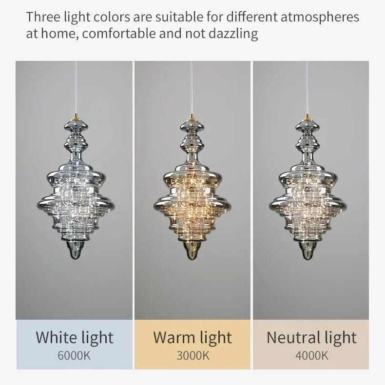 Modern Gold Copper Pendant Light – Elegant LED Ceiling Fixture for Bedroom & Living Room - Kyrafy