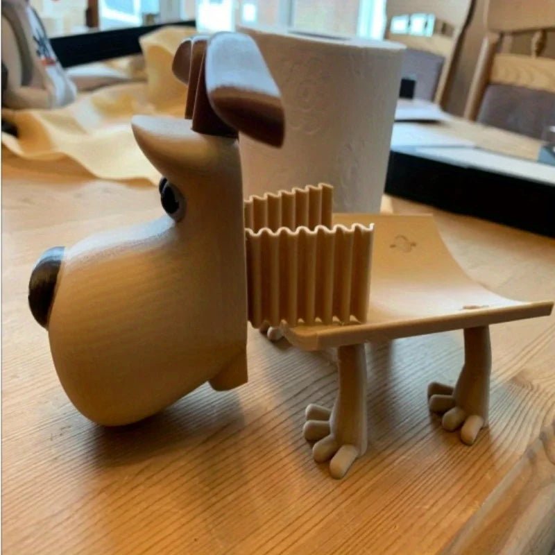 Puppy Toilet Paper Holder – Cute Dog Design Bathroom Organizer & Home Decor - Kyrafy