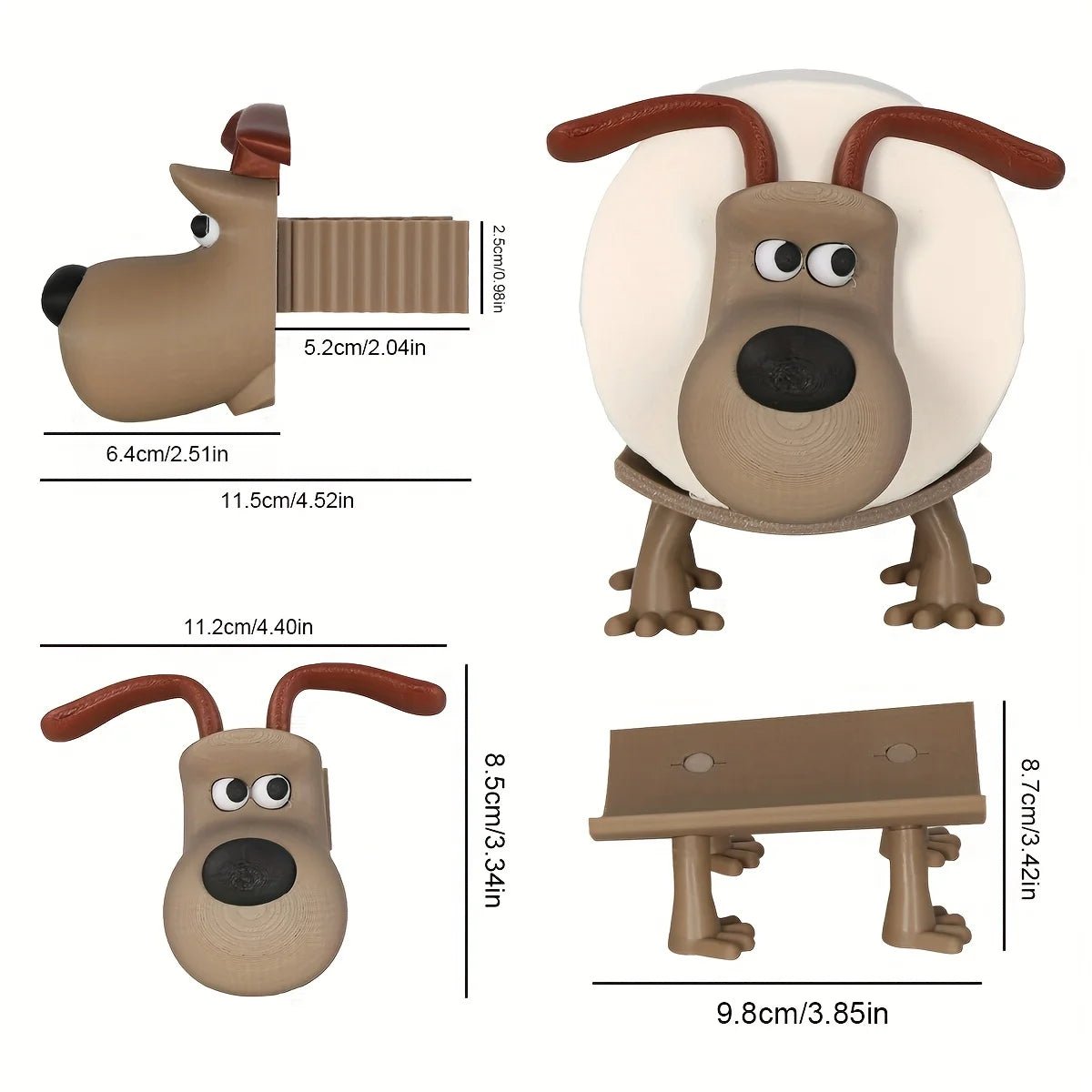 Puppy Toilet Paper Holder – Cute Dog Design Bathroom Organizer & Home Decor - Kyrafy