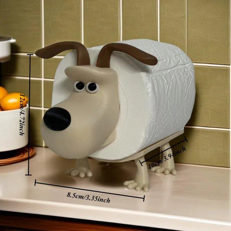 Puppy Toilet Paper Holder – Cute Dog Design Bathroom Organizer & Home Decor - Kyrafy