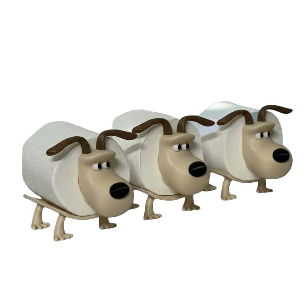 Puppy Toilet Paper Holder – Cute Dog Design Bathroom Organizer & Home Decor - Kyrafy