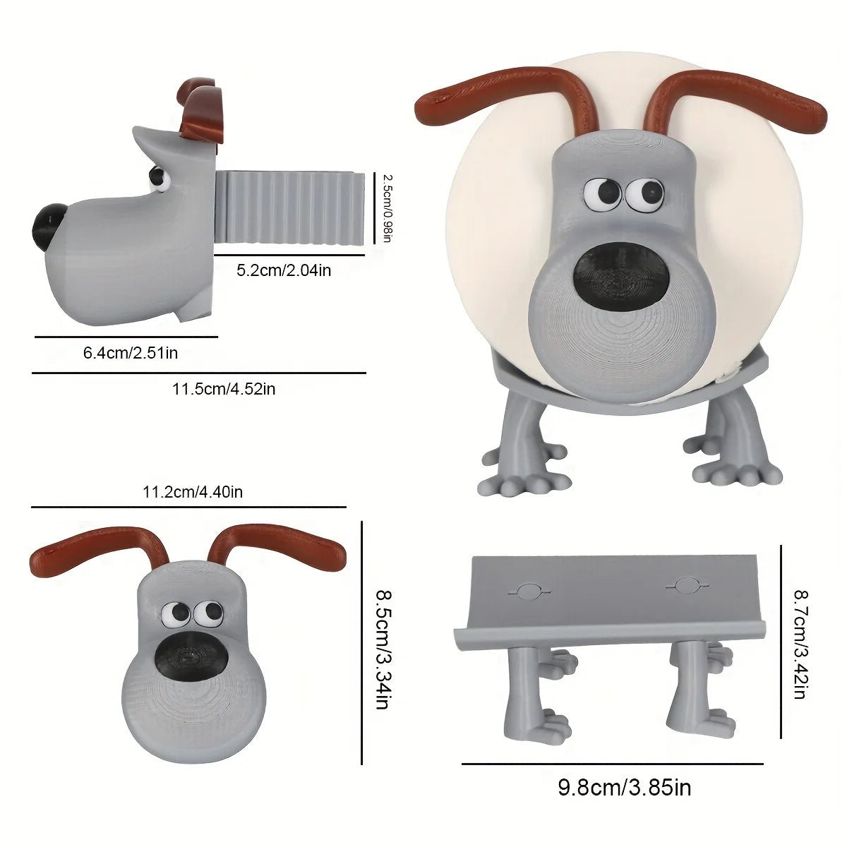 Puppy Toilet Paper Holder – Cute Dog Design Bathroom Organizer & Home Decor - Kyrafy