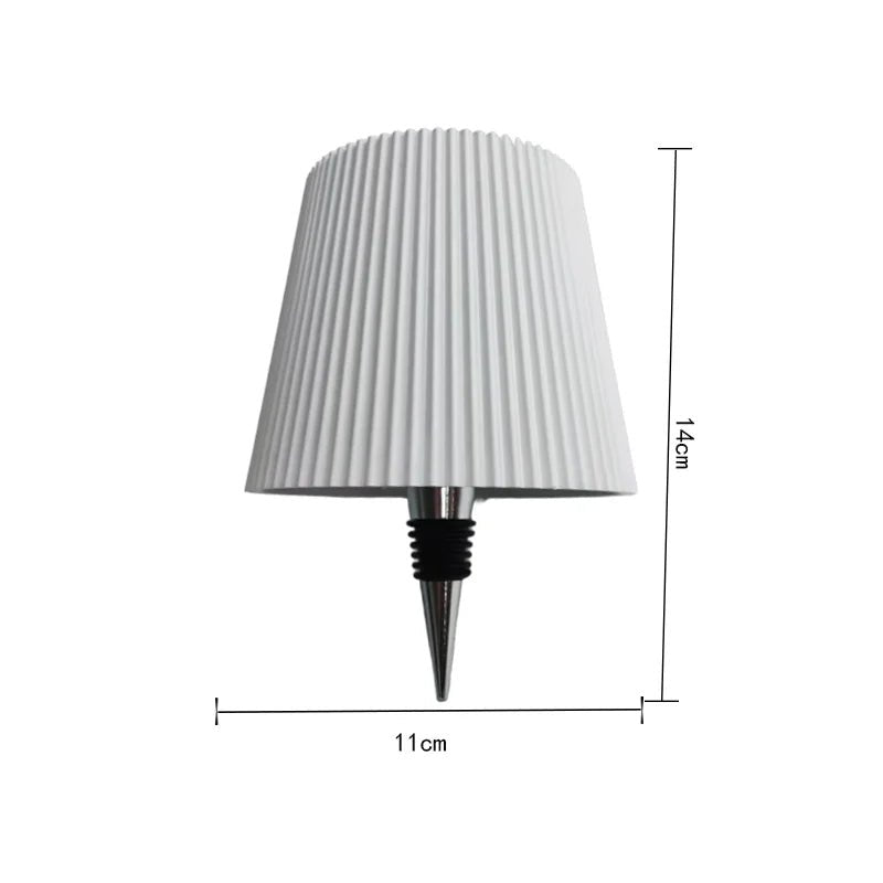 Rechargeable LED Bottle Table Lamp – Touch Control, Dimmable & Portable Light for Home Decor - Kyrafy