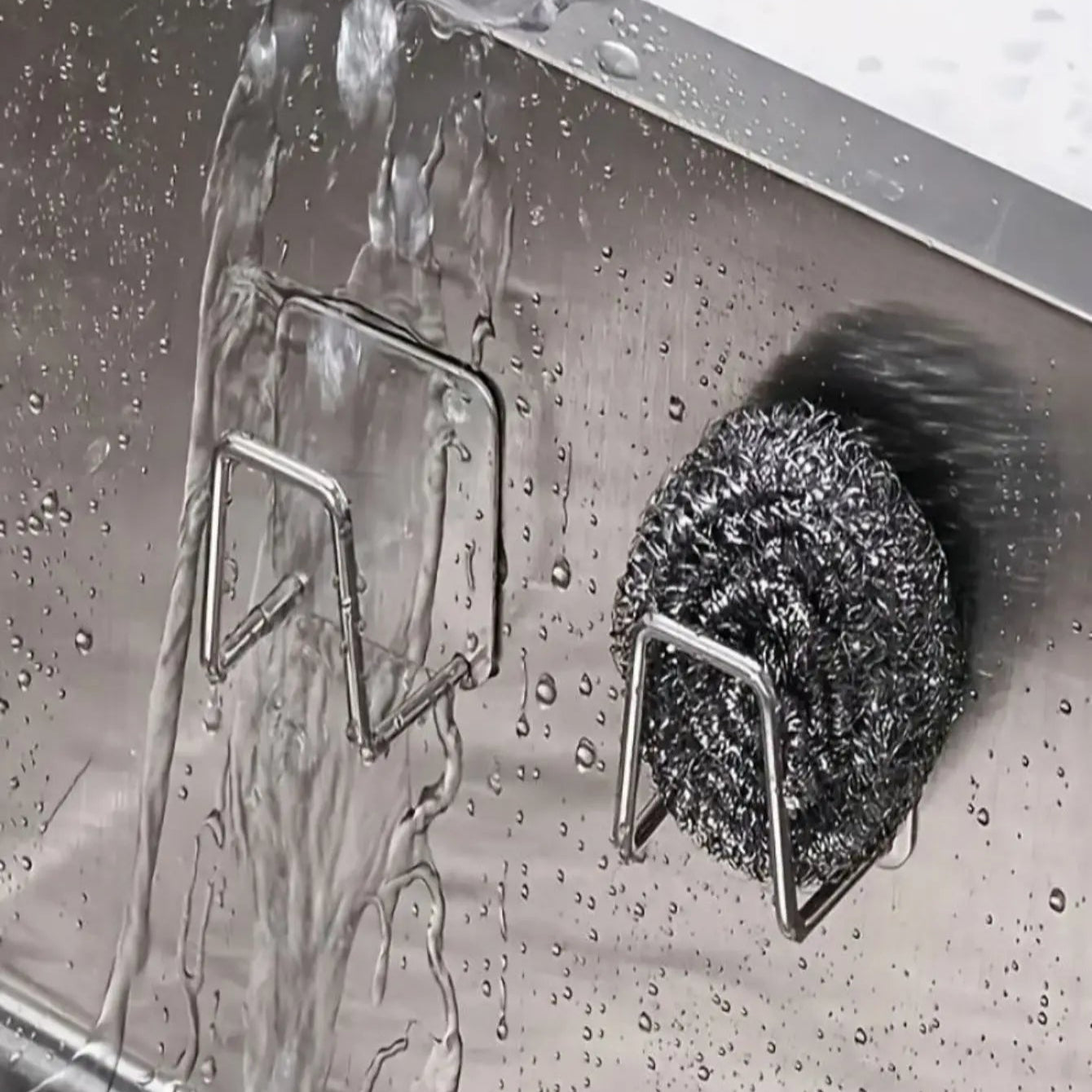 Sink Sponge Holder – Stainless Steel Wall Mounted Rack for Kitchen Organization - Kyrafy