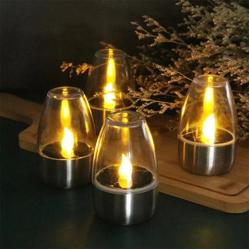 Solar Candle Lamp – Warm Flickering LED Light for Outdoor Garden & Patio Decor - Kyrafy