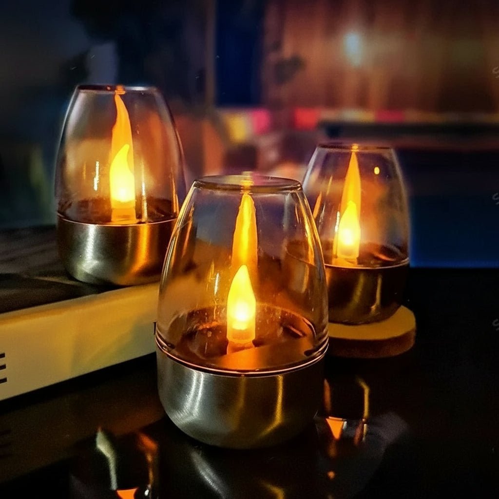 Solar Candle Lamp – Warm Flickering LED Light for Outdoor Garden & Patio Decor - Kyrafy