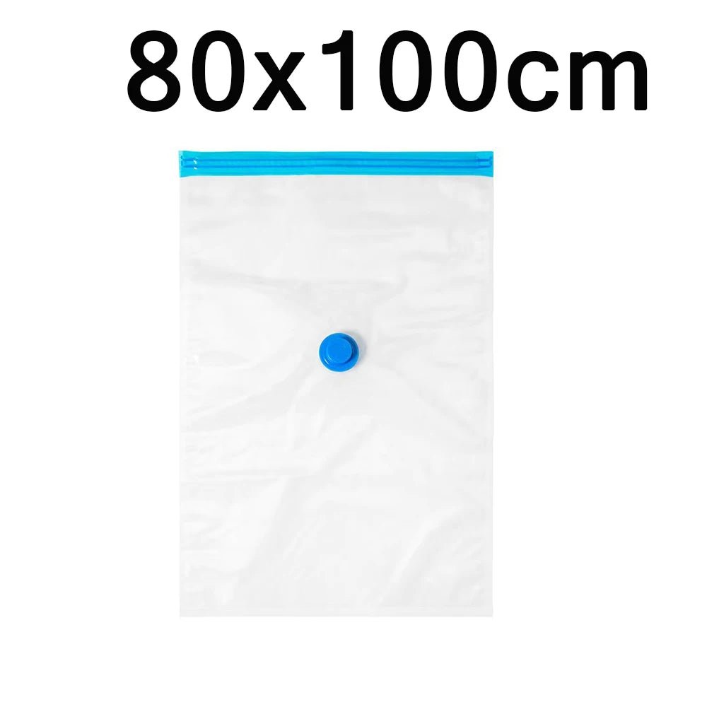 Vacuum Storage Bags Set – 6 - Pack Space Saver with Hand Pump for Clothes, Bedding & Travel Organization - Kyrafy