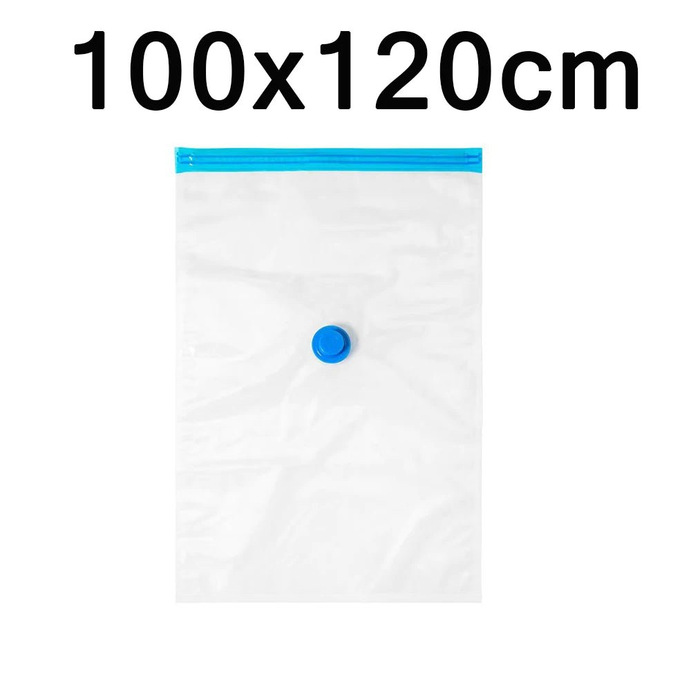 Vacuum Storage Bags Set – 6 - Pack Space Saver with Hand Pump for Clothes, Bedding & Travel Organization - Kyrafy