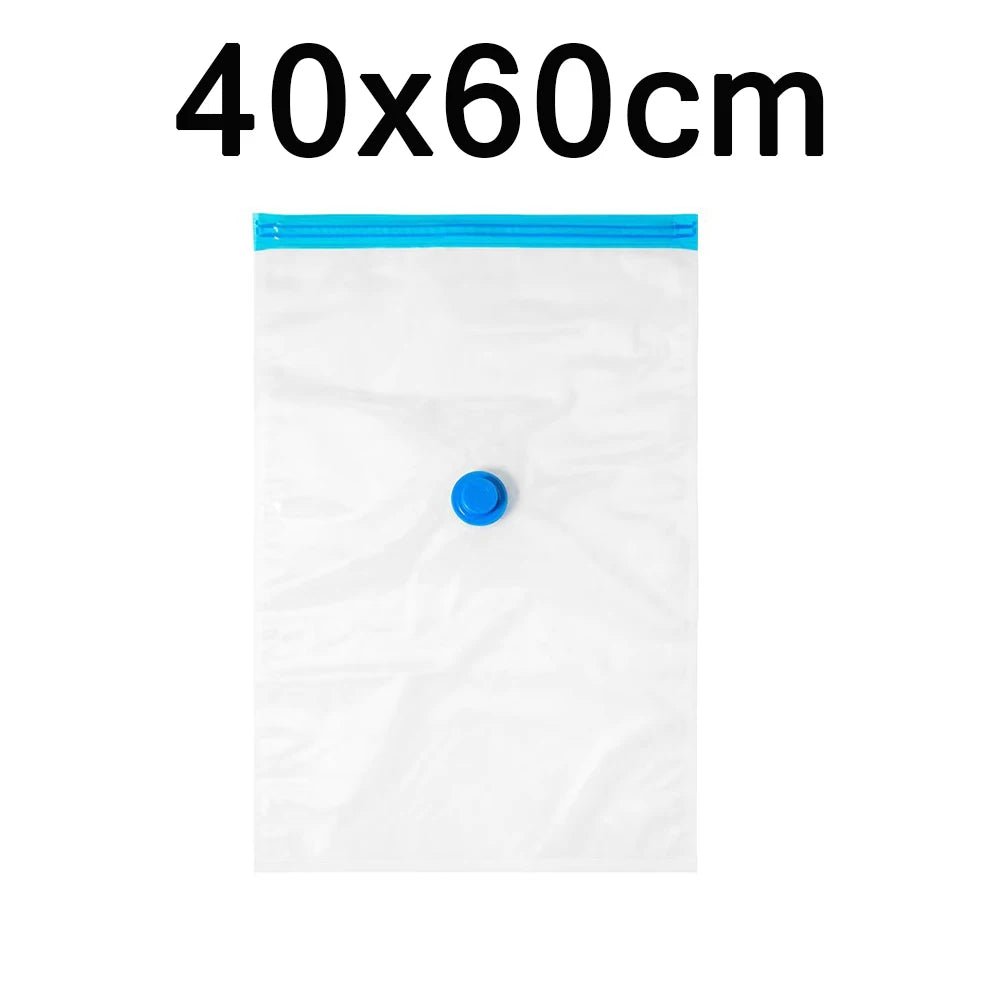 Vacuum Storage Bags Set – 6 - Pack Space Saver with Hand Pump for Clothes, Bedding & Travel Organization - Kyrafy